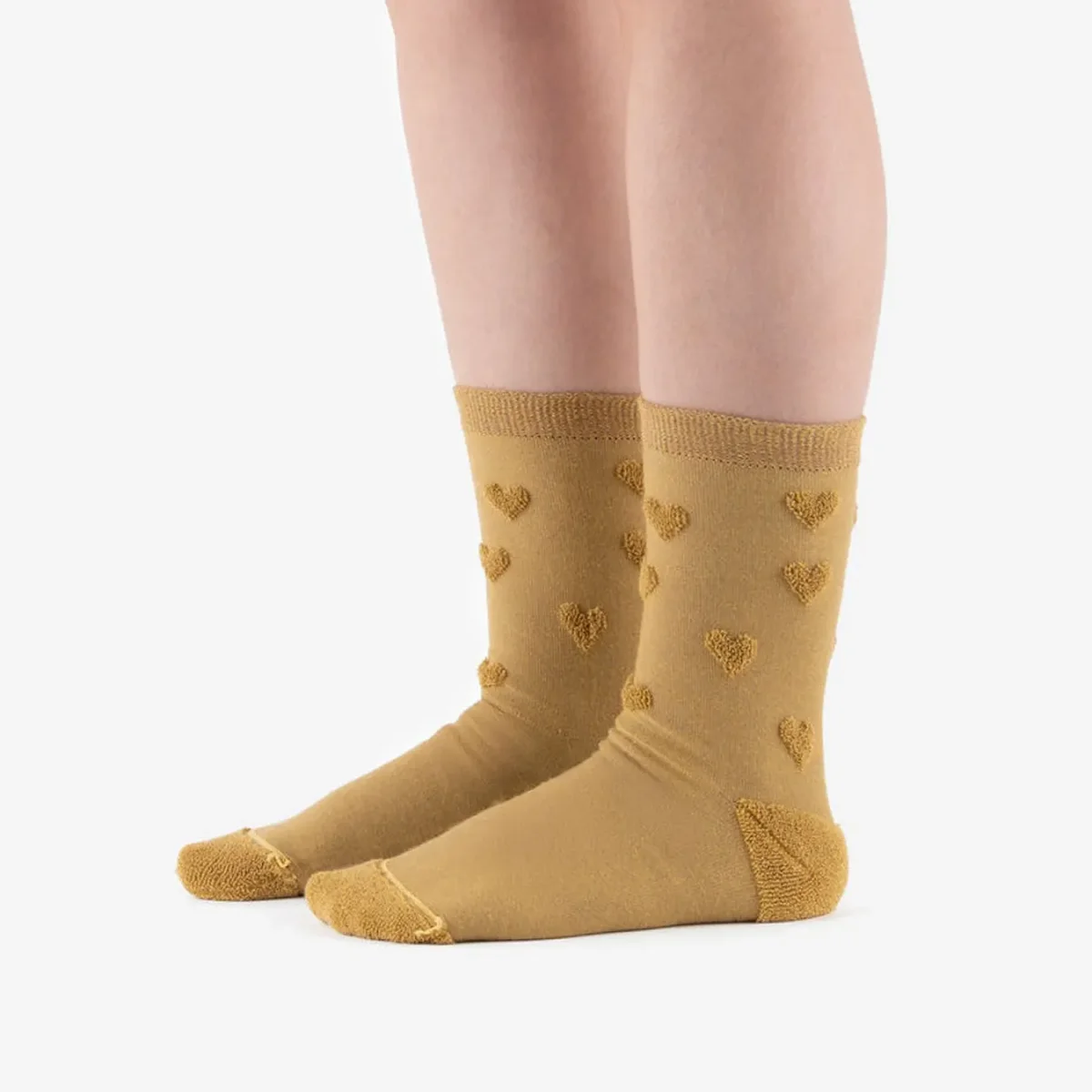 Victoria Barefoot Calcetines Corazones Mostaza - Imagen 4