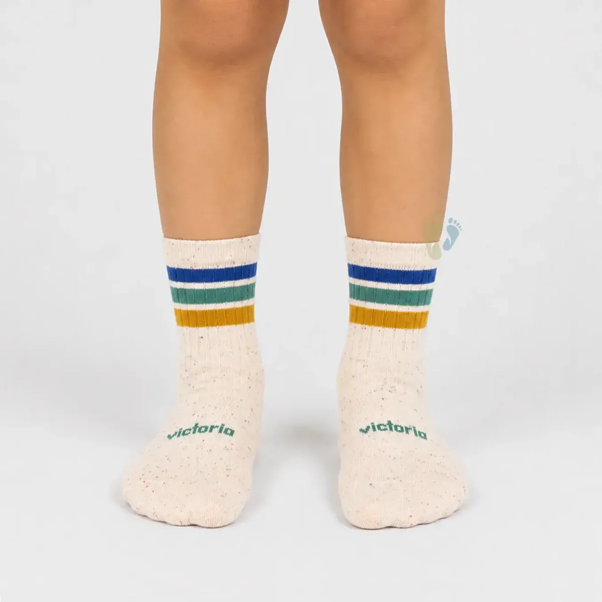 Victoria Barefoot Calcetines Jaspeado Mostaza