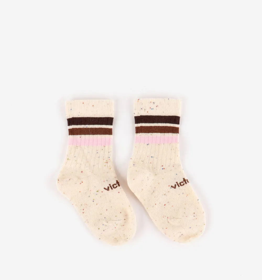 Victoria Barefoot Calcetines Jaspeado Rosa - Imagen 4