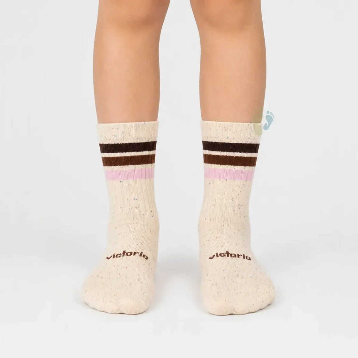 Victoria Barefoot Calcetines Jaspeado Rosa - Imagen 2
