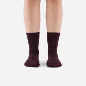 Victoria Barefoot Calcetines Lurex Burdeos