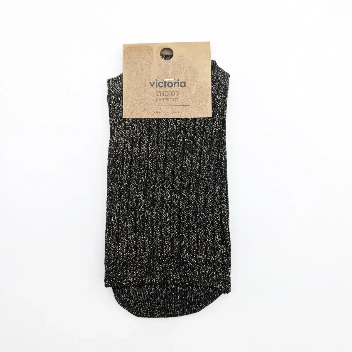 Victoria Barefoot Calcetines Lurex Negro - Imagen 3