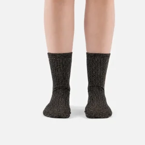 Victoria Barefoot Calcetines Lurex Negro