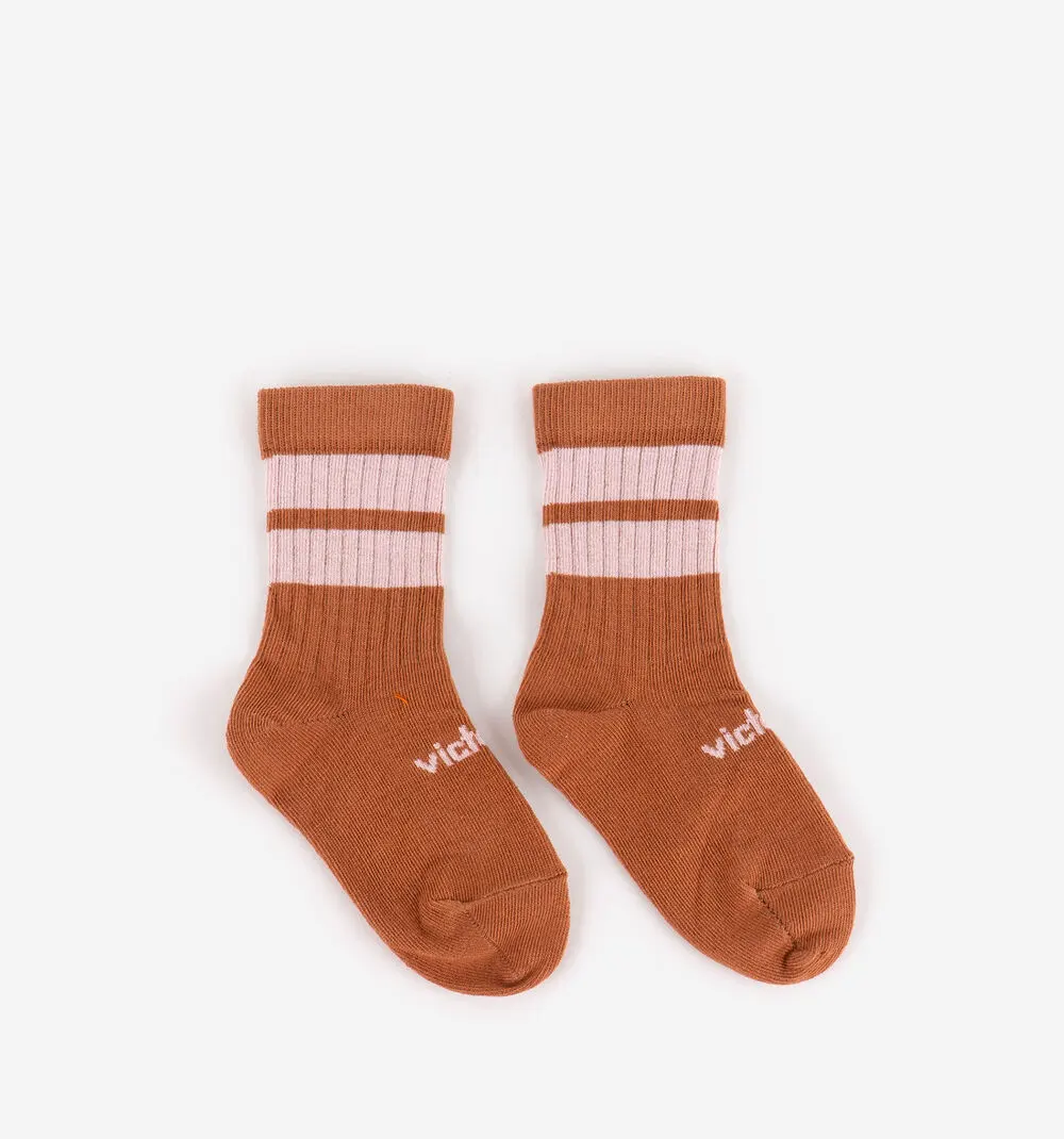 Victoria Barefoot Calcetines Rayas Camel - Imagen 3