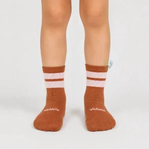Victoria Barefoot Calcetines Rayas Camel