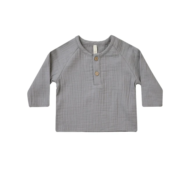 Blusa voile de algodón Gris- QUINCY MAE - Imagen 2