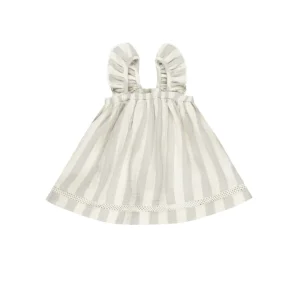 Vestido estampado rayas azules- QUINCY MAE