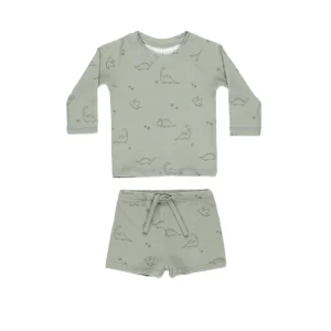 Conjunto bañador de camiseta y short Dino- QUINCY MAE