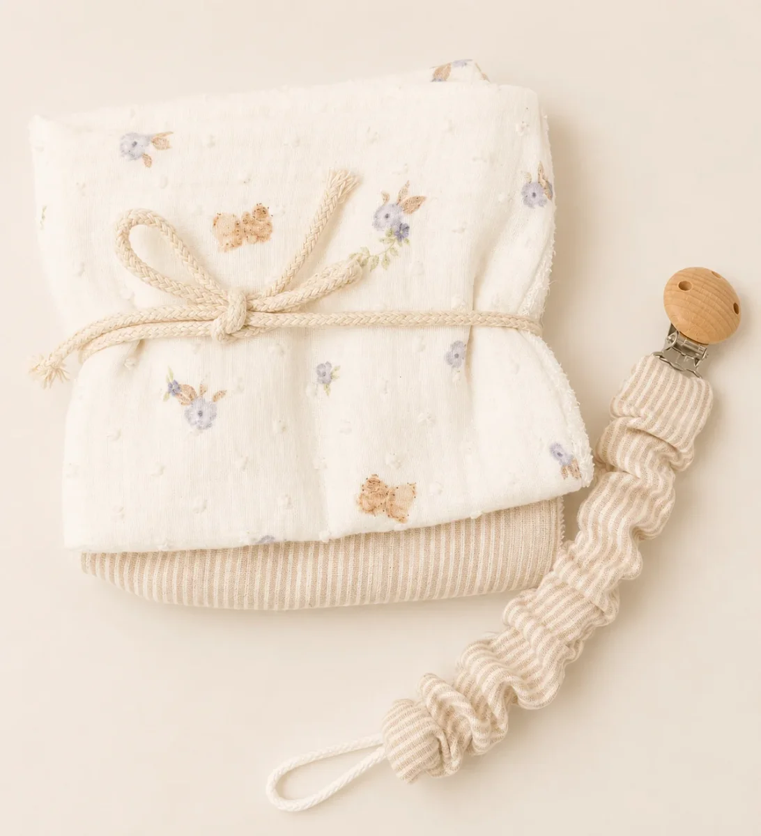 Cadena Chupete Rayas Beige-REPUNTS BY RAQUEL - Imagen 4