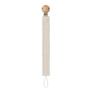 Cadena Chupete Rayas Beige-REPUNTS BY RAQUEL