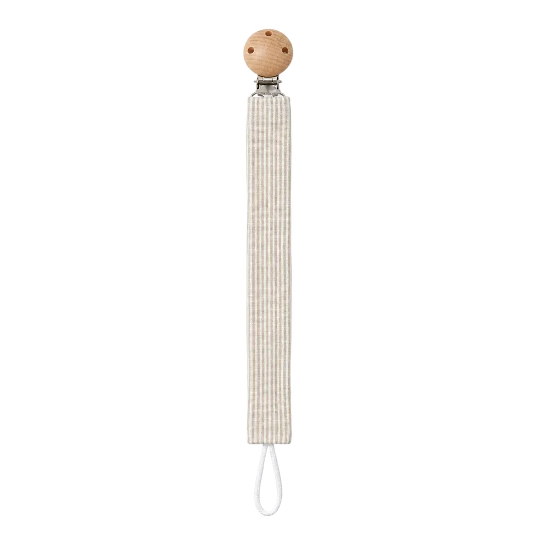 Cadena Chupete Rayas Beige-REPUNTS BY RAQUEL