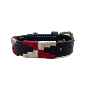 COLLAR ARGENTINA CUADRADOS ROJO