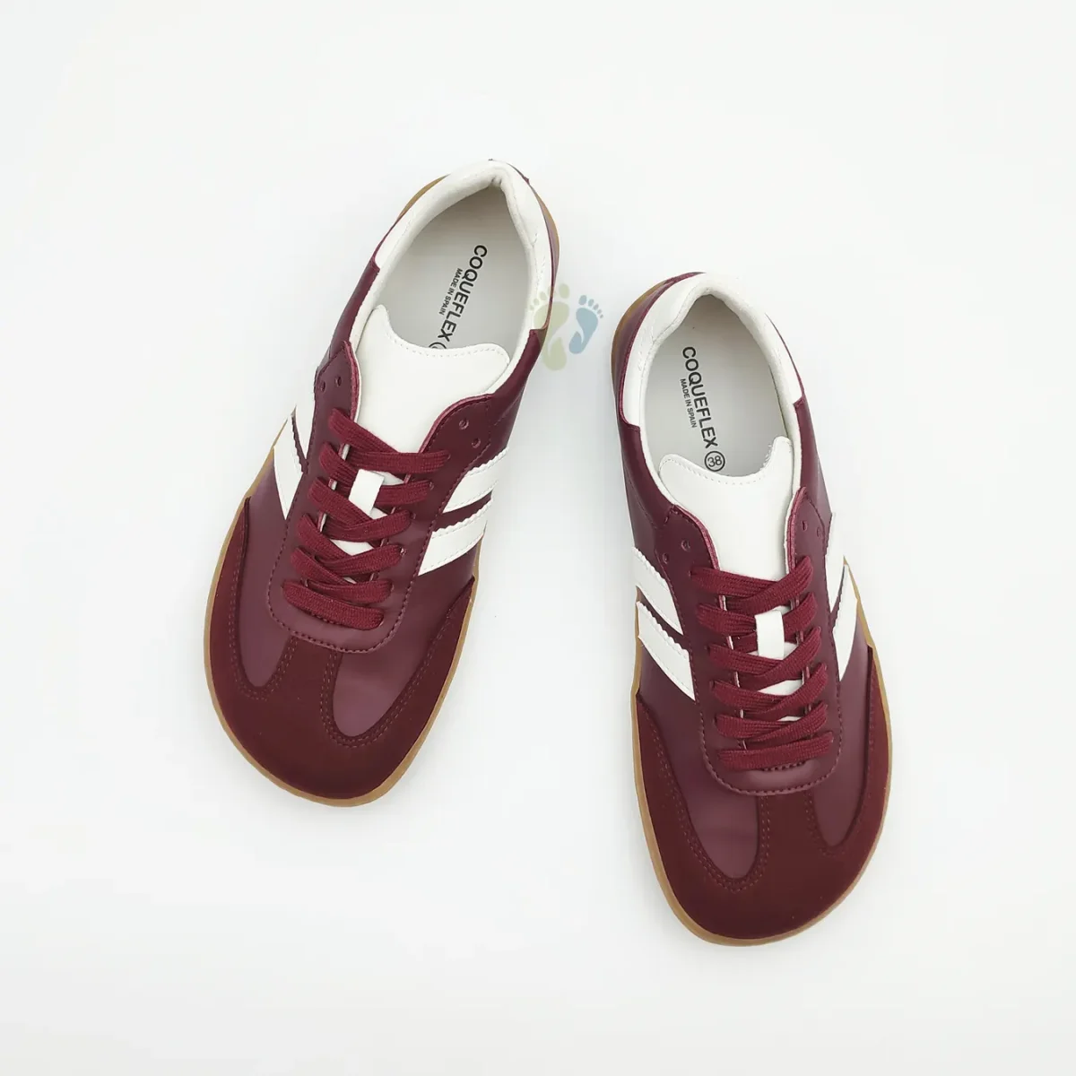 Coqueflex Zapatillas Barefoot Borgoña - Imagen 4