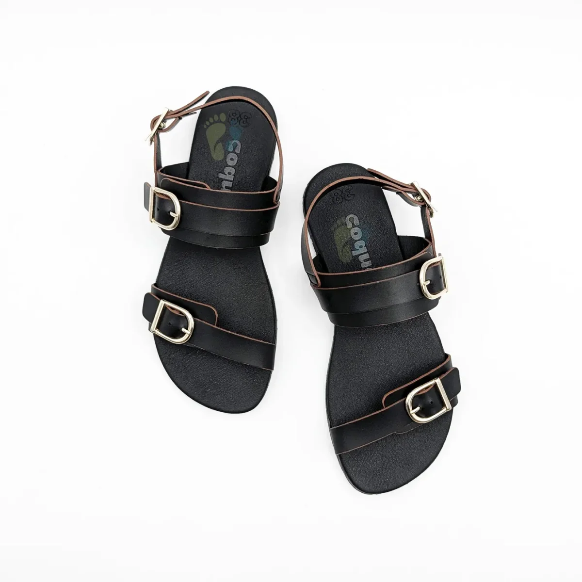 Coqueflex Sandalias Vaqueta Negro - Imagen 4