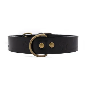 Collar para perros Cuero Premium Negro