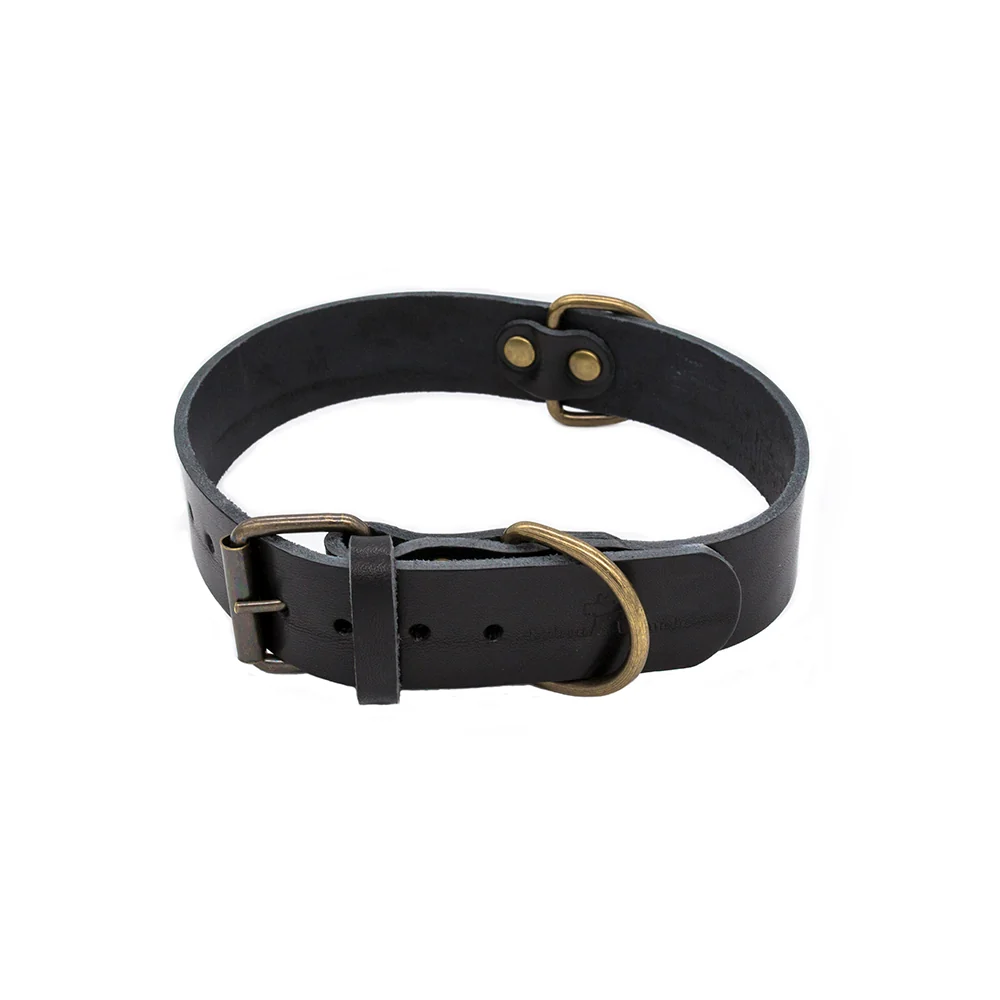 Collar para perros Cuero Premium Negro - Imagen 6