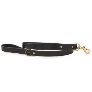 Correa para perros Cuero Premium Negro