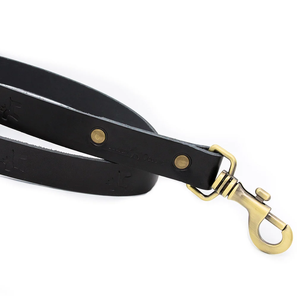 Correa para perros Cuero Premium Negro - Imagen 4