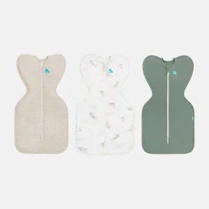 Swaddle Up Starter Set | 1,0 TOG | Blanco Nubes Conejitos | Blanco Soñador | Jaspeado Natural