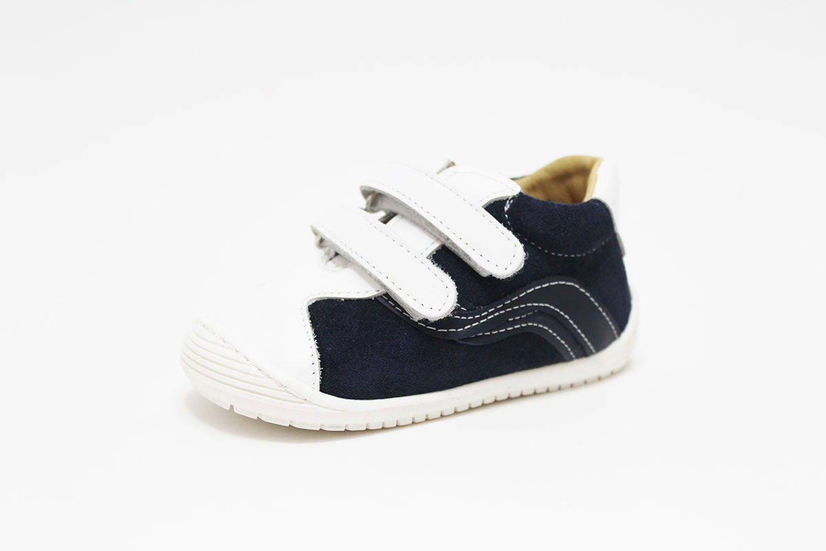 Deportivos blanco combinado serraje niños - Imagen 9
