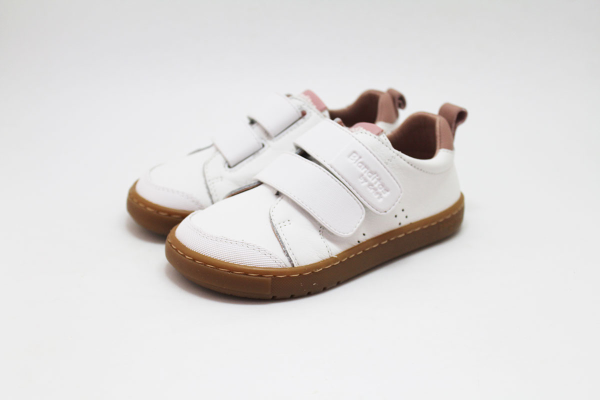 Deportivo Blanditos by Crios blanco rosa suela caramelo - Imagen 2