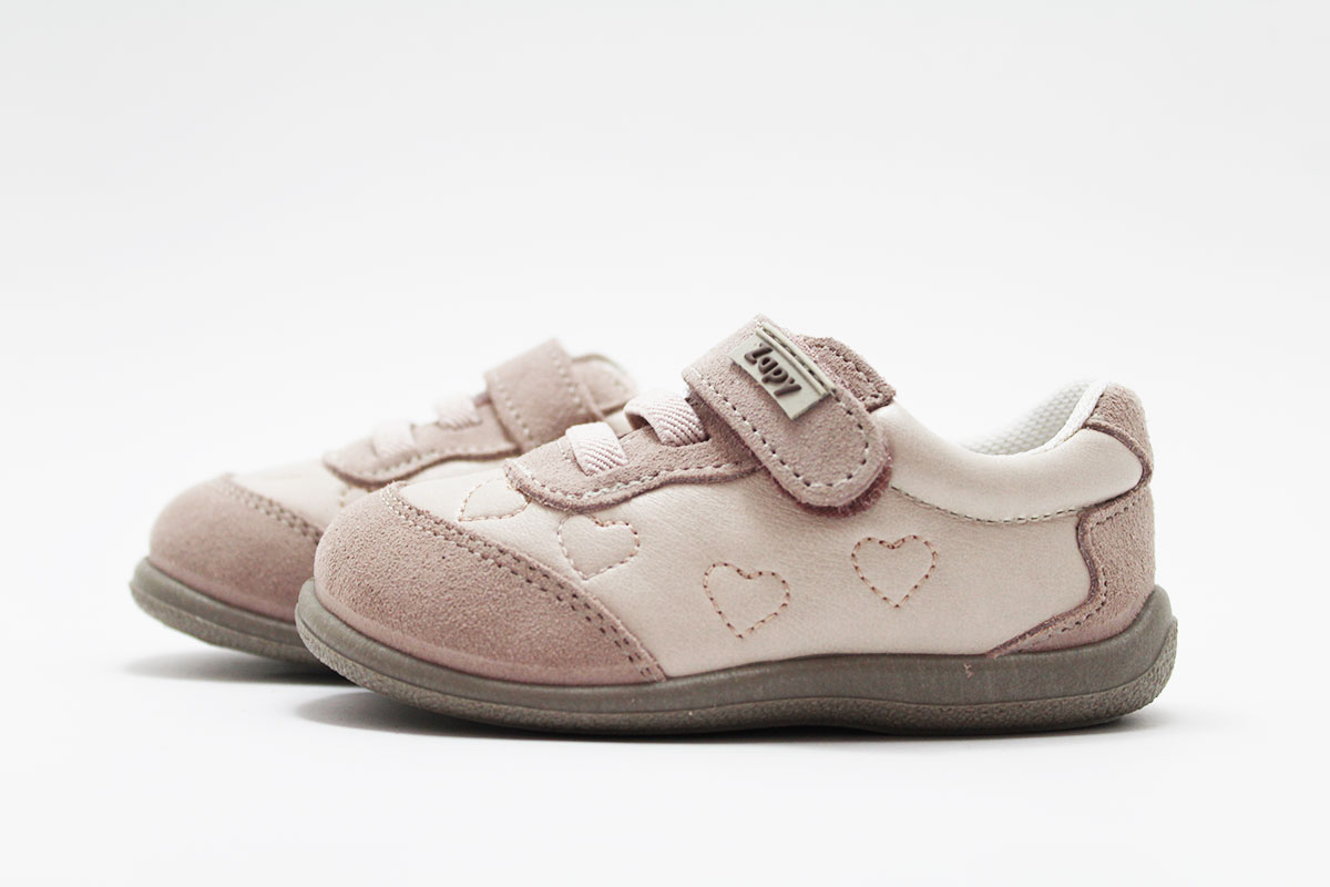Deportivos Zapyflex respetuoso rosa corazones niña - Imagen 5