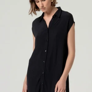 CAMISA LARGA SIN MANGAS NEGRO