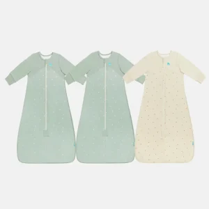 Swaddle Up Starter Set | 1,0 TOG | Blanco Nubes Conejitos | Blanco Soñador | Jaspeado Natural