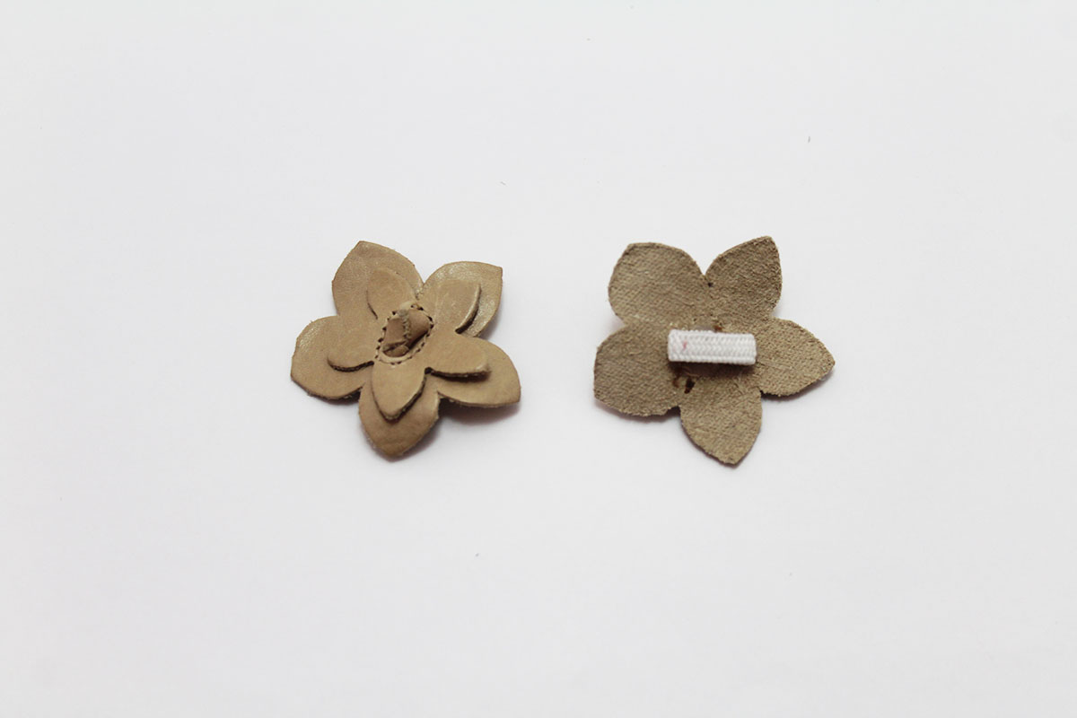 Flor piel quita y pon elástico correa - Imagen 3