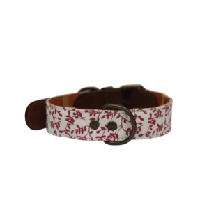 Collar para perros floral blanco y rosa (outlet)