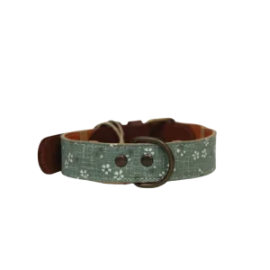 Collar para perros floral verdoso (outlet)