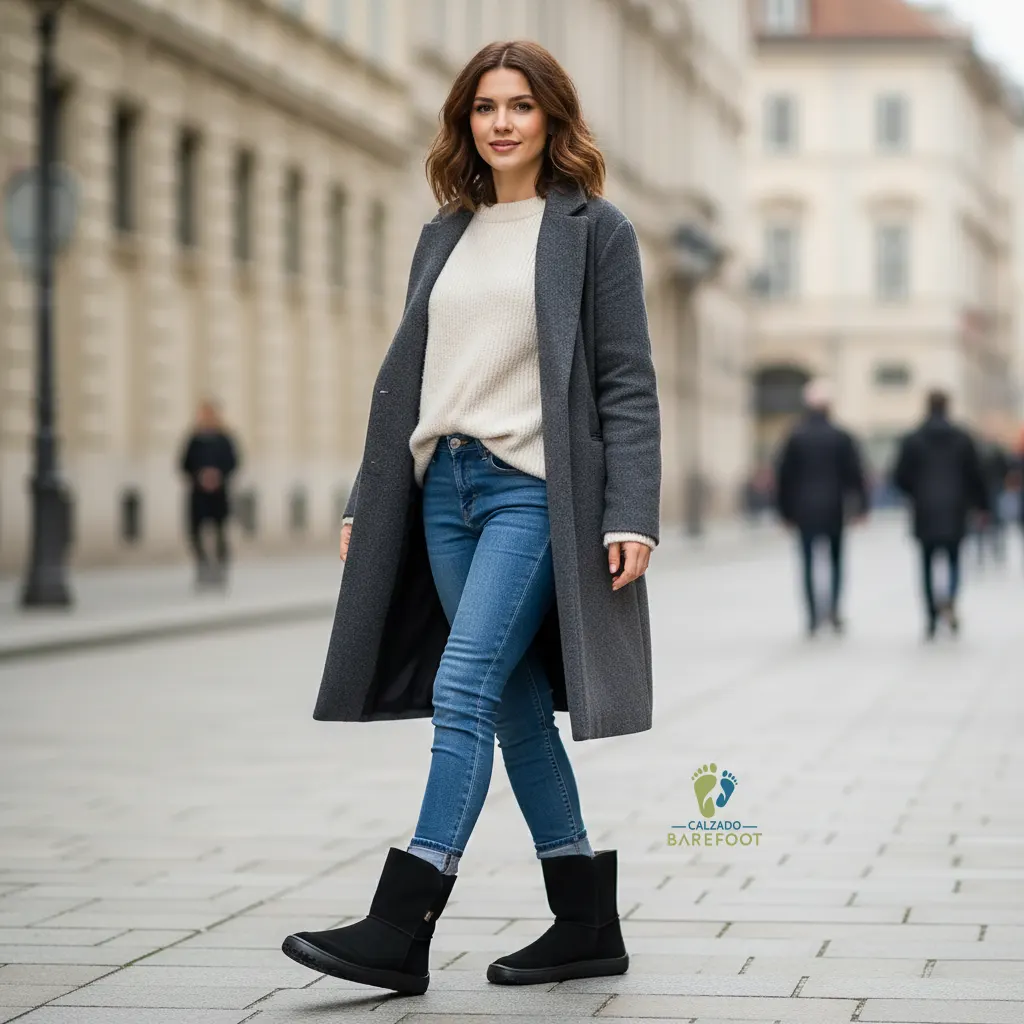Froddo Barefoot Botas Tex Suede Negro - Imagen 3