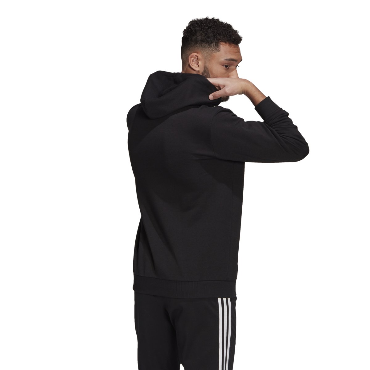 SUDADERA M BL FT HD COLOR BLACK/WHITE - Imagen 4