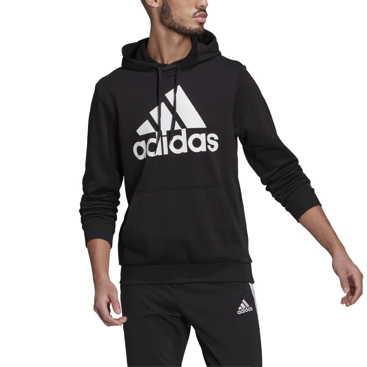 SUDADERA M BL FT HD COLOR BLACK/WHITE - Imagen 3