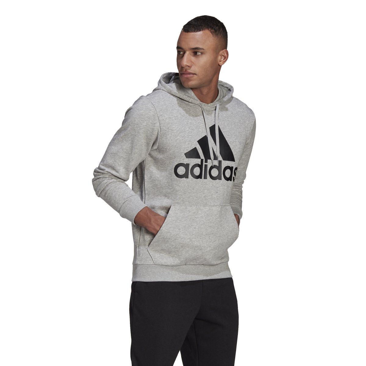 SUDADERA M BL FT HD COLOR MEDIUM GREY HEATHER/BLACK - Imagen 6