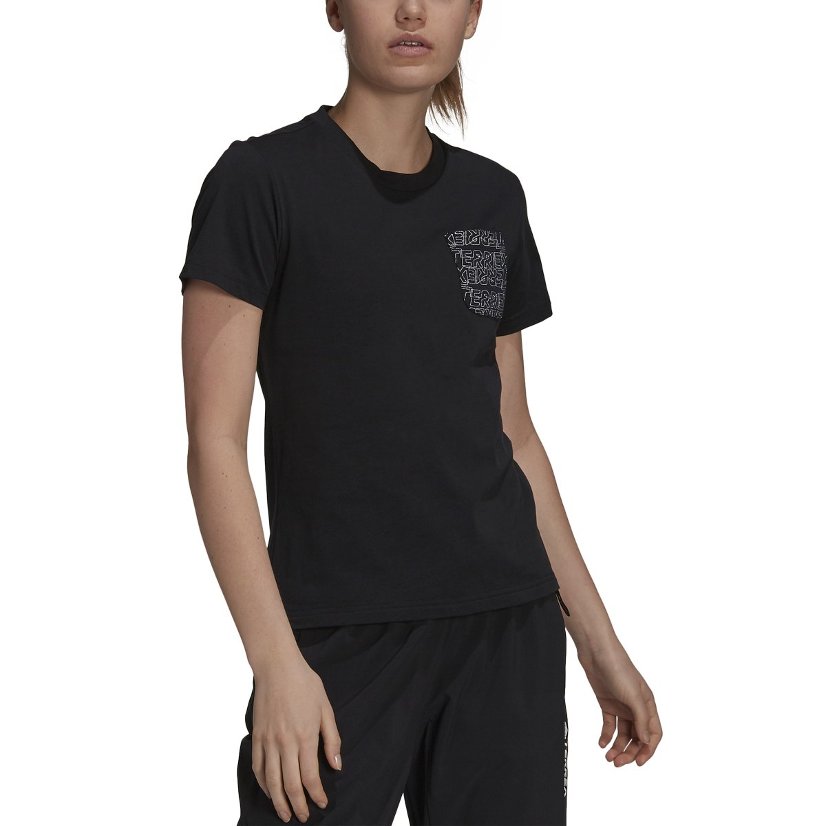 CAMISETA W TX POCKET Color: Negro - Imagen 4