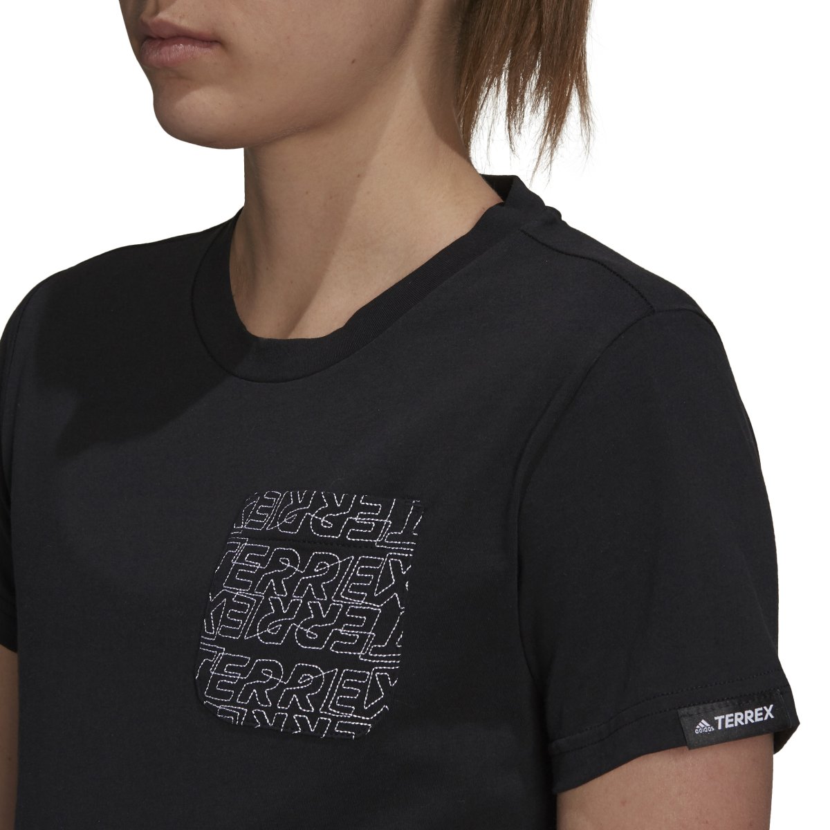 CAMISETA W TX POCKET Color: Negro - Imagen 5
