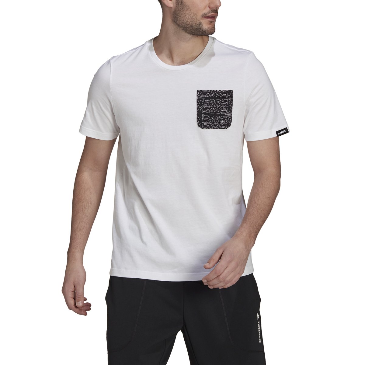 CAMISETA TX POCKET COLOR BLANCO/NEGRO - Imagen 3