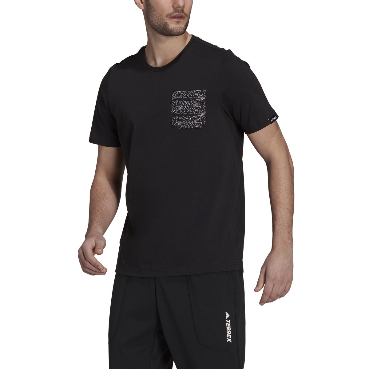 CAMISETA TX POCKET COLOR NEGRO/BLANCO - Imagen 4