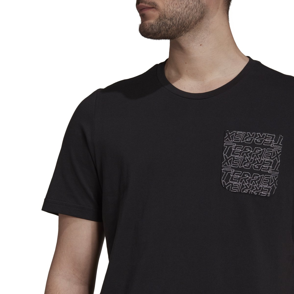 CAMISETA TX POCKET COLOR NEGRO/BLANCO - Imagen 5