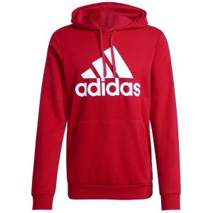 SUDADERA M BL FT HD COLOR SCARLET/WHITE