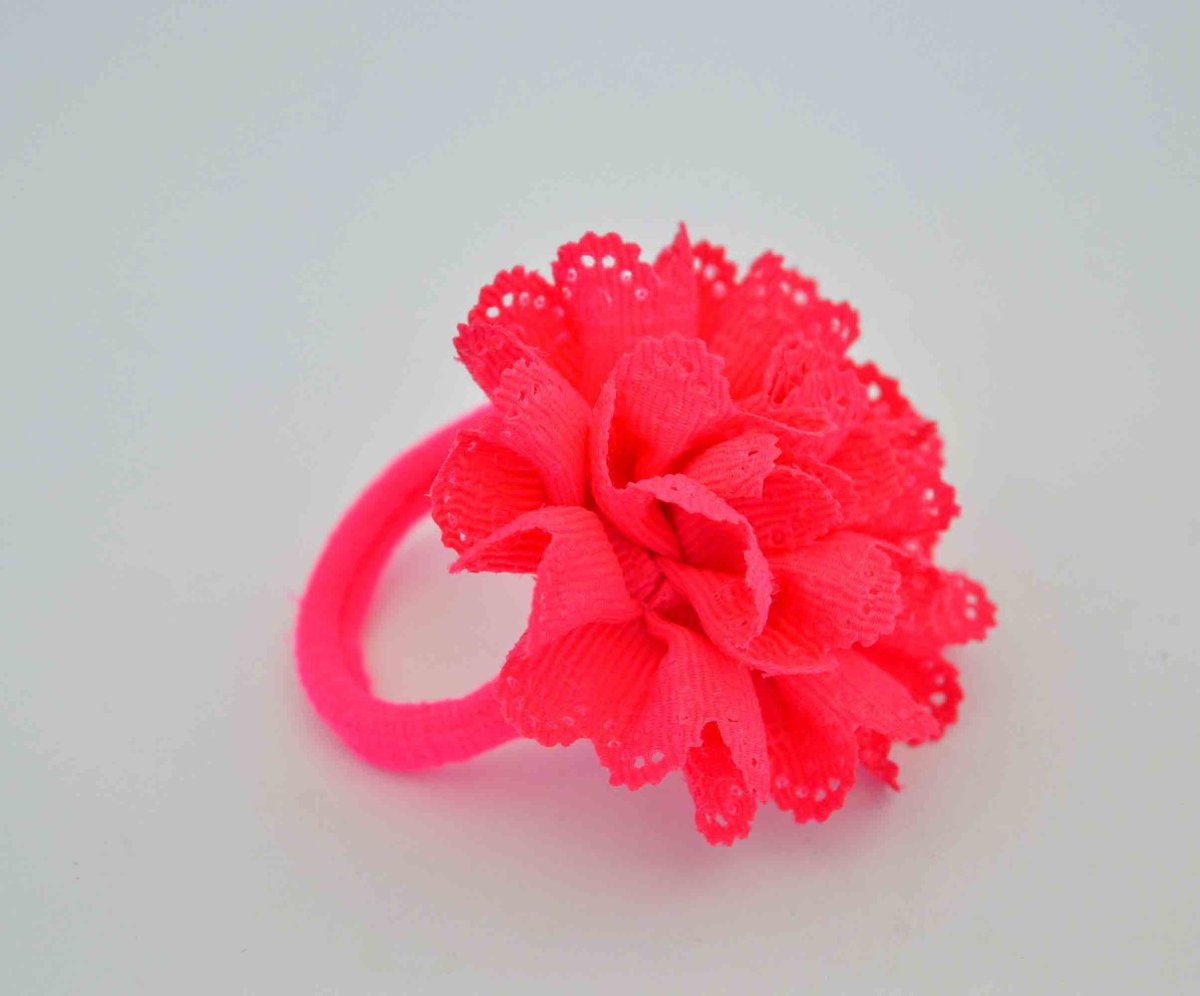 Goma de pelo flor mediana - Imagen 6
