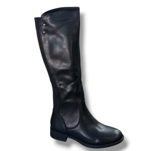 H 0208 Bota para señor con cremallera lateral de color negro