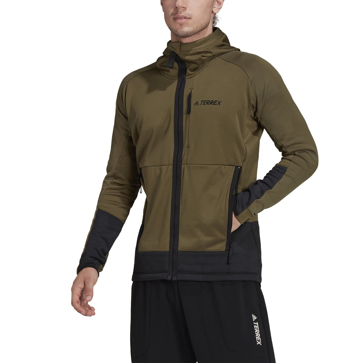 CHAQUETA CON CAPUCHA M TX FLOOCE COLOR OLIFOC - Imagen 3