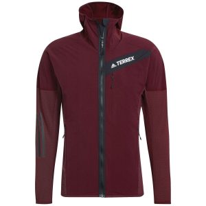 CHAQUETA CON CAPUCHA TR FLOOCE COLOR SHADOW RED