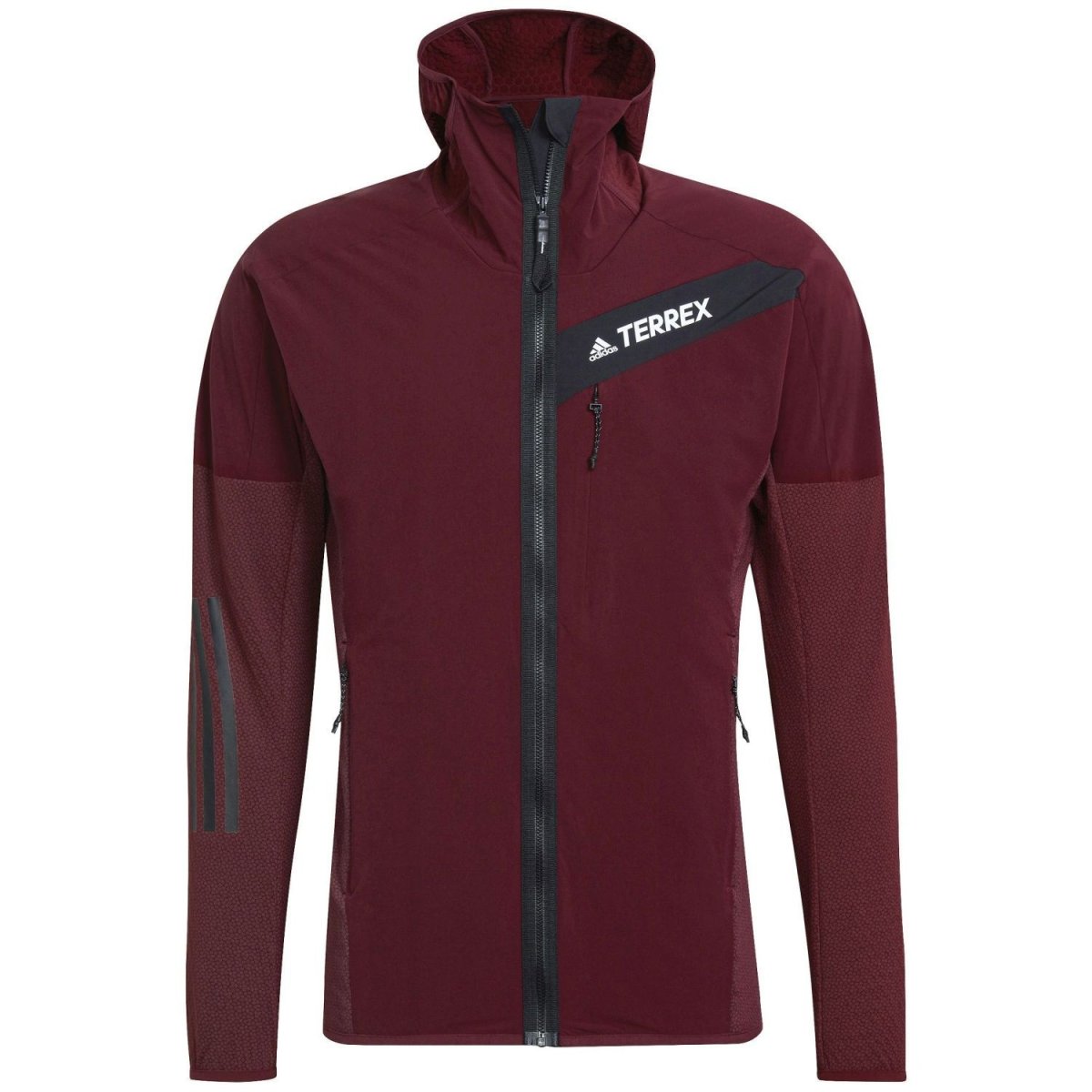 CHAQUETA CON CAPUCHA TR FLOOCE COLOR SHADOW RED - Imagen 2