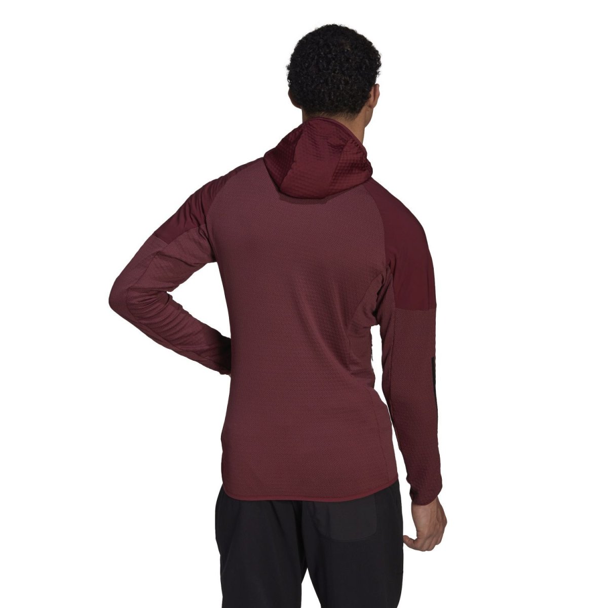 CHAQUETA CON CAPUCHA TR FLOOCE COLOR SHADOW RED - Imagen 3