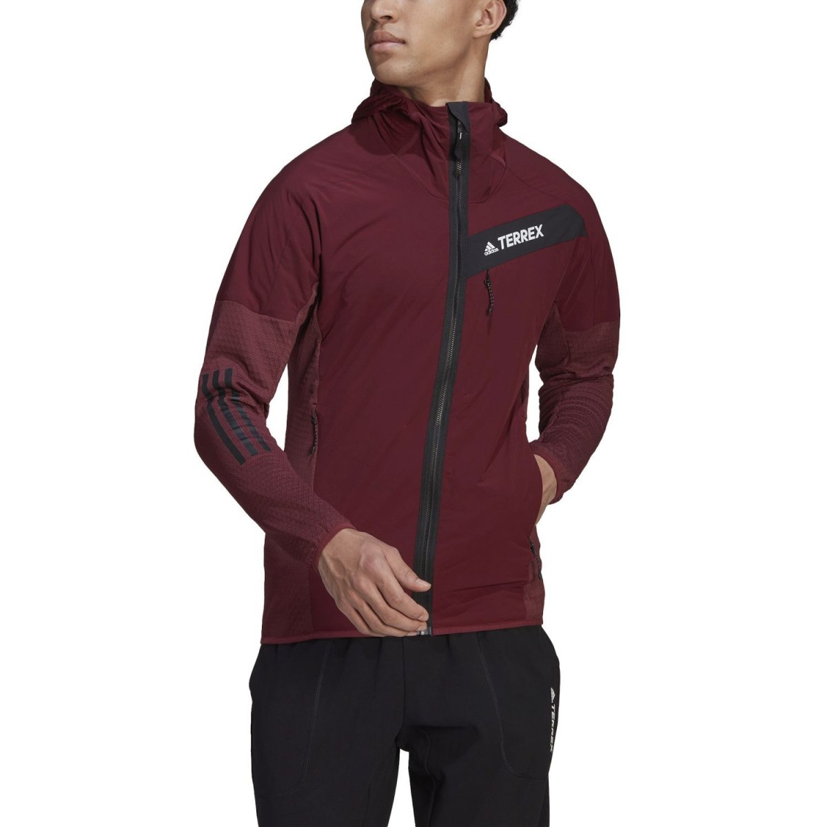 CHAQUETA CON CAPUCHA TR FLOOCE COLOR SHADOW RED - Imagen 4
