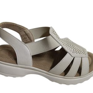 Sandalia mujer modelo H6097 de Estilo Confort Beige