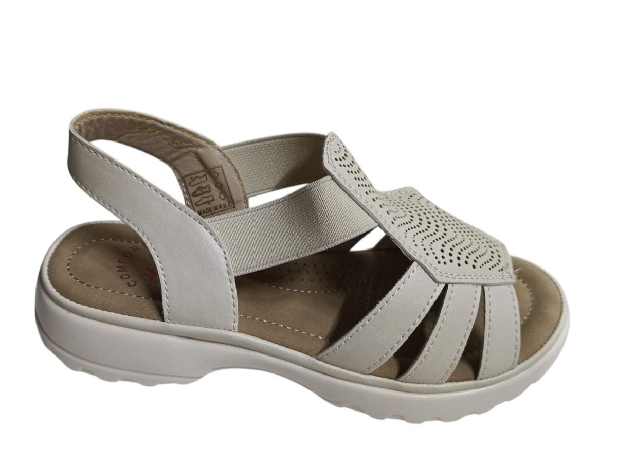 Sandalia mujer modelo H6097 de Estilo Confort Beige - Imagen 2